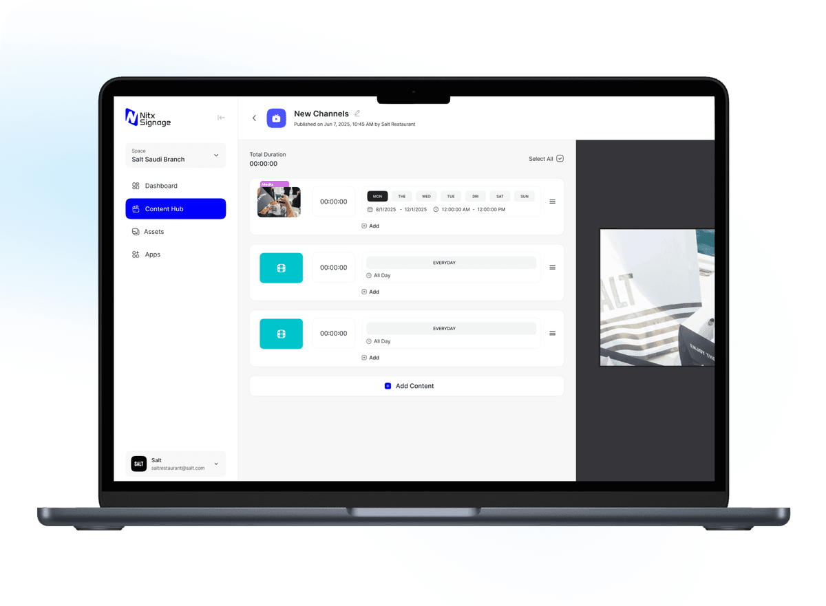 جدولة ذكية للمحتوى